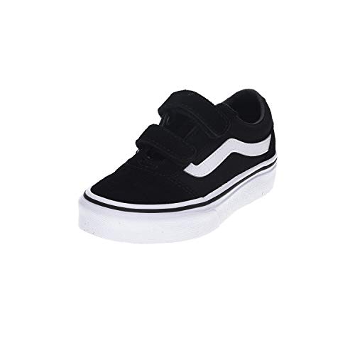 Vans Ward V-Velcro Suede, Zapatillas Unisex Adulto, Black/White Iju, 37 EU