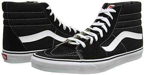 Vans, Zapatillas Altas Unisex Adulto, Negro (Black/White), 44.5 EU