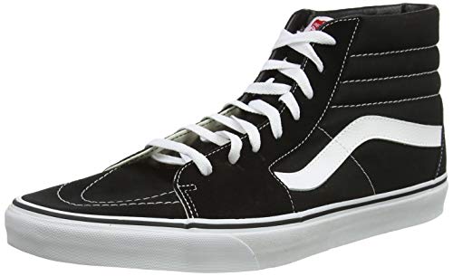 Vans, Zapatillas Altas Unisex Adulto, Negro (Black/White), 44.5 EU