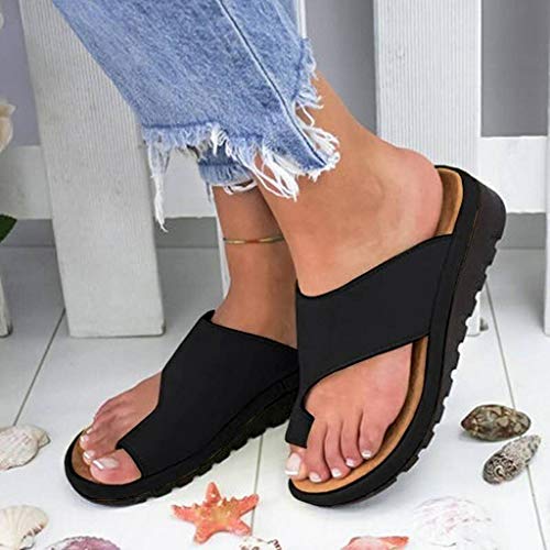 Vectry Zapatos Mujer Tacon Plataforma Sandalias Romanas Mujer Chanclas Crocs Mujer Zapatos Tacon Ancho Mujer Zapato Plano Mujer Zapato De Verano Mujer Zapato Casual Mujer Negro