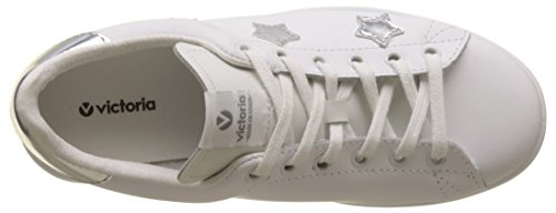 Victoria Deportivo Basket Aplicacion Estrellas, Zapatillas Mujer, Plateado (Plata), 36 EU