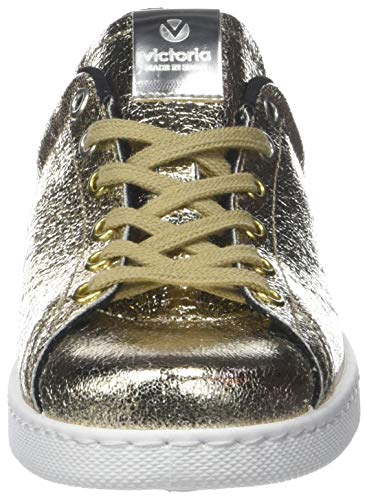 Victoria Deportivo Craquelado, Zapatillas Unisex Adulto, Dorado (Platino 594), 36 EU