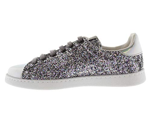 victoria Plano VICTORIA Tenis Glitter 112558-WOMEN para Mujer Plata 38