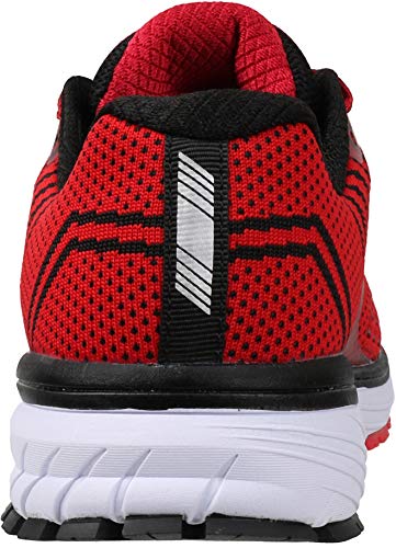 WHITIN Zapatos para Correr Hombre Mujer Zapatillas de Deportes Tenis Deportivas Running Calzado Trekking Sneakers Gimnasio Transpirables Casual Montaña Rojo 44