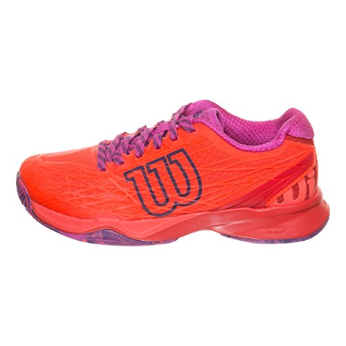 Wilson WRS323420E045, Zapatillas de Tenis Mujer, Naranja (Fiery Coral/Fiery Red/Rose Violet), 37 2/3 EU