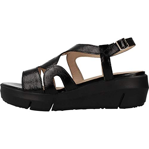 Wonders Sandalias Chanclas Mujer D8231 para Mujer Negro 37 EU