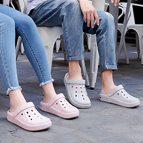 WTFYSYN Zapatos de Playa y Piscina para Niña,Zapatos con Agujeros de Gran tamaño para Hombres, Zapatos de Playa con Cojines para Parejas-Green_43,Interior Sandalia Suela de Espuma Suave