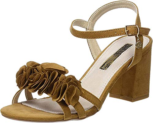 XTI 30714, Sandalia con Pulsera para Mujer, Marrón (Camel), 39 EU