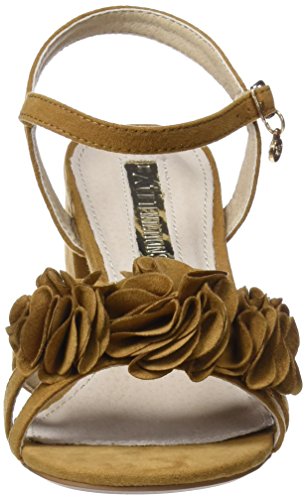 XTI 30714, Sandalia con Pulsera para Mujer, Marrón (Camel), 39 EU