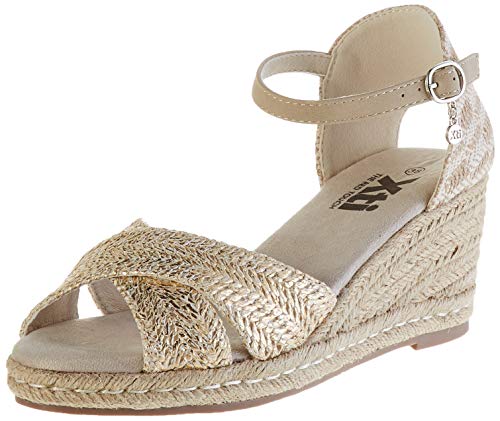 XTI 49706.0, Sandalias con Plataforma para Mujer, Dorado (Oro Oro), 39 EU