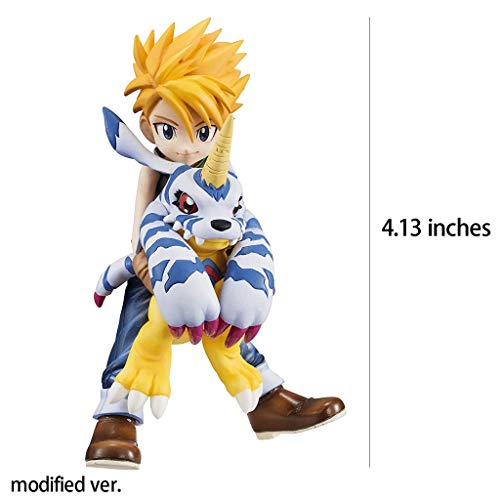 Yanshangqi Digimon Adventure: Yamato Ishida y Gabumon GEM Figura PVC - 4,13 Pulgadas