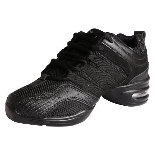 YFCH Zapatos de Danza Moderna Baile de Tango Jazz Hip Hop Zapatos Deportivos para Mujer, Negro, 39 EU