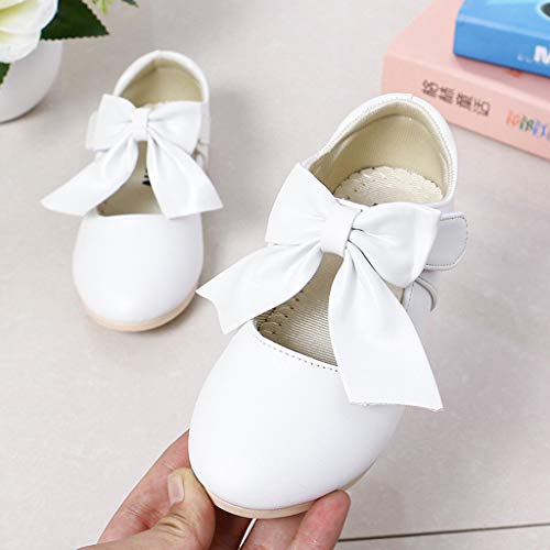 YWLINK Zapatos NiñAs,Arquean Los PequeñOs Zapatos De Princesa Sandalias Fiesta En La Playa Zapatos De Baile Antideslizante Zapatillas CóModo Ocio Lindo Regalo De CumpleañOs(Blanco,27EU)