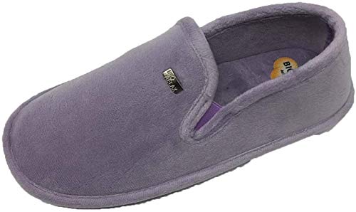 Zapatilla de Estar por casa/Biorelax/Mujer/Cerrada de Talón/Empeine Suapel/Suela de Goma Antideslizante/con Cámara de Aire/Color Lila/Talla 40