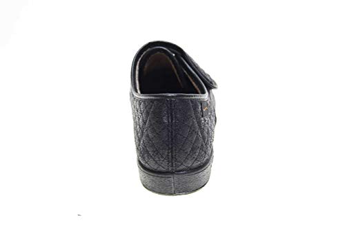 Zapatilla Velcro Mujer Tipo Zapato Doctor Cutillas en Negro Talla 40