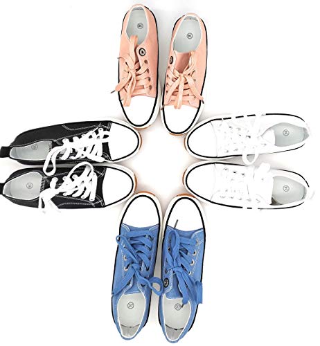 Zapatillas con Plataforma, Zapatillas de Lona Mujer, Zapatillas de Moda (Blanco, 39 EU, 39)