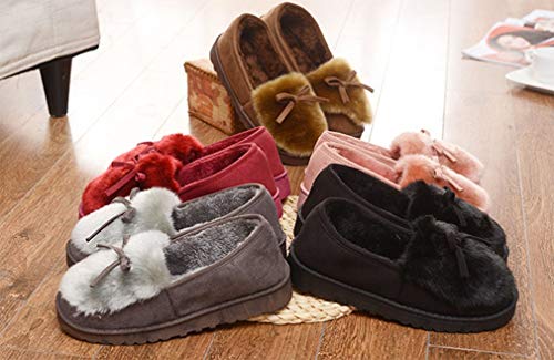 Zapatillas de Estar por casa para Mujer Slippers Comodos Pantuflas Zapatillas Invierno Peluche Algodón Mujer casa 2020 Zapatos Antideslizante