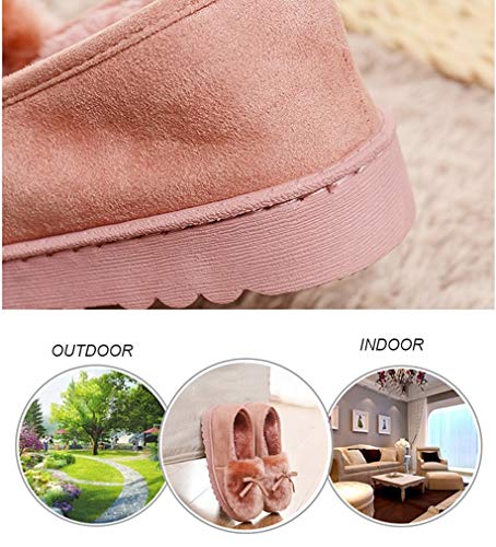 Zapatillas de Estar por casa para Mujer Slippers Comodos Pantuflas Zapatillas Invierno Peluche Algodón Mujer casa 2020 Zapatos Antideslizante