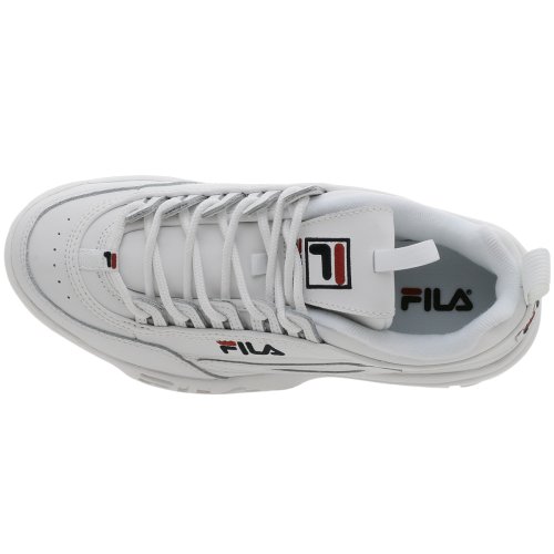 Zapatillas Fila Strada Disruptor para hombre, Blanco (blanco, rojo (White/Peacoat/Vinred)), 43.5 EU