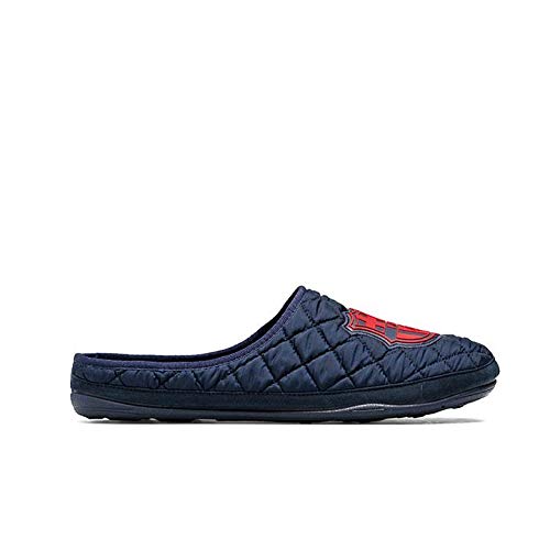 Zapatillas Oficiales FC Barcelona Amatista Azul Zapatillas de Estar por casa Hombre Invierno Otoño - 42.5 EU