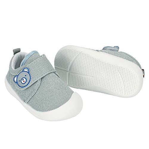 Zapatos Bebe Niño Primeros Pasos Zapatillas Deportivas Bebé Recién Nacido Gris Talla 19.5