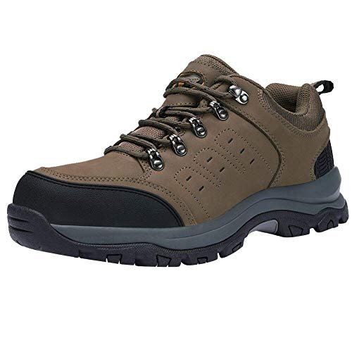 Zapatos de Senderismo al Aire Libre Zapatos de Escalada Zapatillas de montaña Ideal para Deportes Caminar Caza atlético Adecuado para Damas de Hombres (44.5 EU, Khaki)