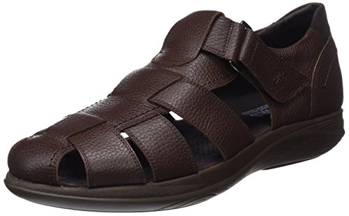 24 HORAS 10383, Sandalias con Punta Cerrada para Hombre, Marrón (Marron 6), 42 EU