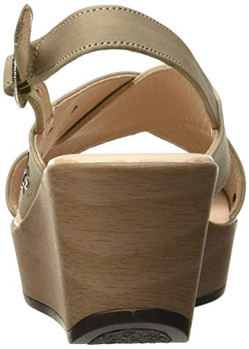 24 HORAS 24049, Sandalias con Plataforma para Mujer, Beige (Cana 10), 39 EU