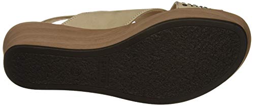 24 HORAS 24049, Sandalias con Plataforma para Mujer, Beige (Cana 10), 39 EU