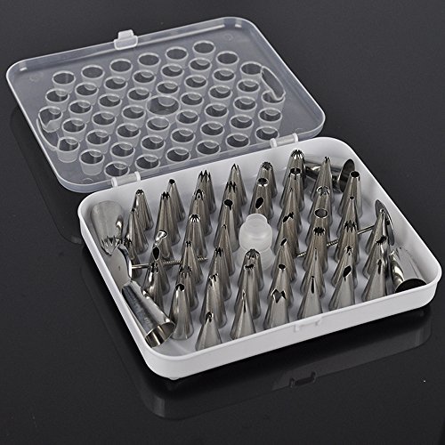 Acero inoxidable cortador de galletas molde decoración de pasteles mold Set 52pcs Icing Pastry Piping Nozzles Sets