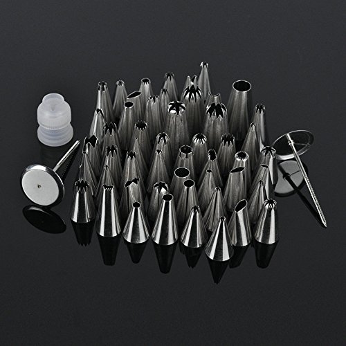 Acero inoxidable cortador de galletas molde decoración de pasteles mold Set 52pcs Icing Pastry Piping Nozzles Sets