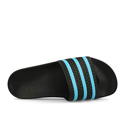 adidas Adilette, Chancletas Hombre, Negro (Core Black/Blue Glow/Core Black), 42 EU