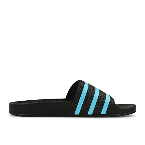 adidas Adilette, Chancletas Hombre, Negro (Core Black/Blue Glow/Core Black), 42 EU