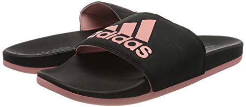 adidas Adilette Comfort, Sandalia Mujer, Core Black/Glory Pink/Core Black, 40 2/3 EU