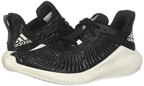 adidas Alphabounce+ Parley, Zapatillas para Correr Mujer, Cblack/Lingrn/Ftwwht, 41 1/3 EU