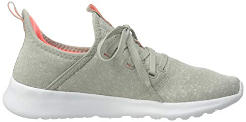 adidas Cloudfoam Pure, Zapatillas para Correr Mujer, Metal Grey/Chalk White/Signal Coral, 38 EU