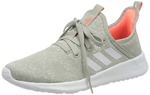 adidas Cloudfoam Pure, Zapatillas para Correr Mujer, Metal Grey/Chalk White/Signal Coral, 38 EU