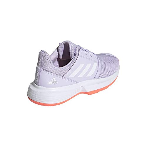 Adidas CourtJam xJ, Zapatos de Tenis, Purple Tint/FTWR White/Signal Coral, 33.5 EU