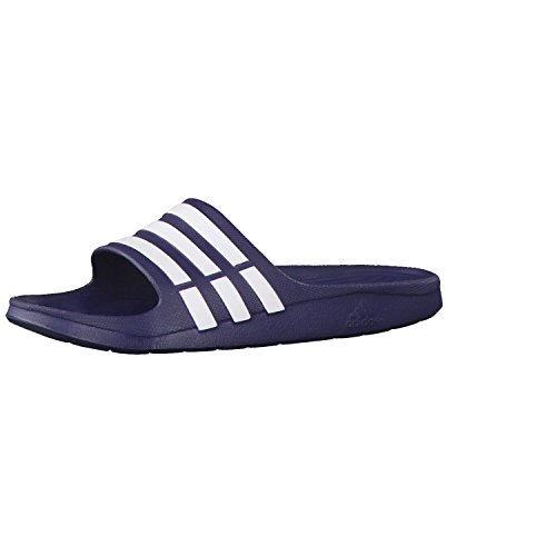 adidas Duramo Slide, Chanclas Unisex Adulto, Azul (New Navy/White/New Navy), 54 EU