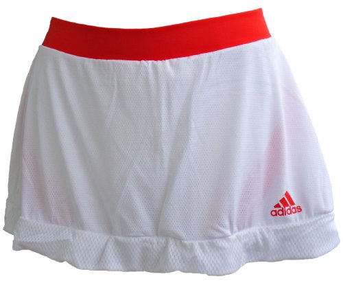 adidas - Falda de pádel para Mujer, tamaño S, Color Blanco/Core Energy