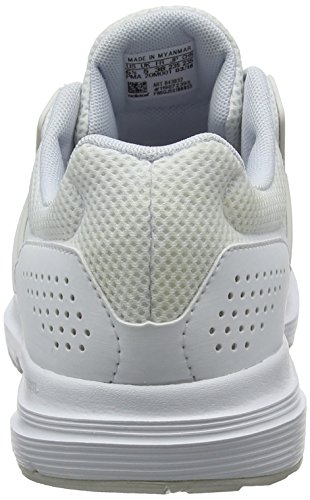 adidas Galaxy 4, Zapatillas de Entrenamiento Mujer, Blanco (Footwear White/Grey/Aero Blue 0), 44 2/3 EU