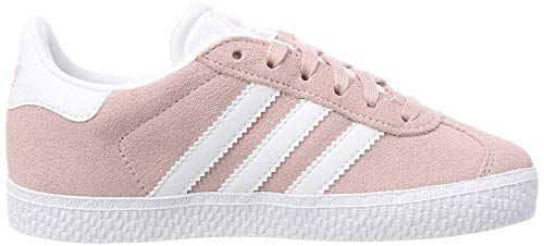 adidas Gazelle C, Zapatillas de Gimnasia Unisex Niños, Rosa (Icey Pink F17/Ftwr White/Gold Met), 28.5 EU