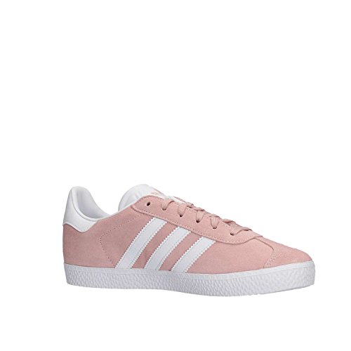 adidas Gazelle J, Zapatillas de Gimnasia Unisex Niños, Rosa (Icey Pink F17/Ftwr White/Gold Met. Icey Pink F17/Ftwr White/Gold Met.), 35.5 EU