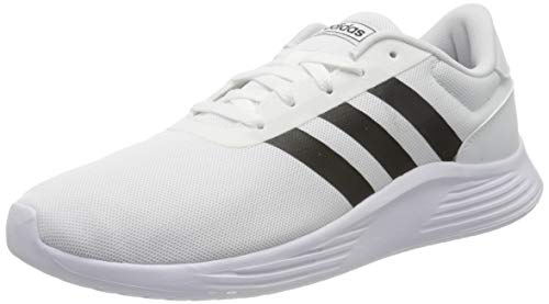 adidas Lite Racer 2.0, Zapatillas para Correr Hombre, FTWR White/Core Black/FTWR White, 42 2/3 EU