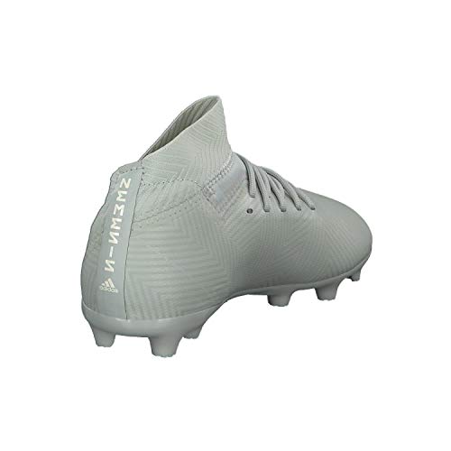 adidas Nemeziz 18.3 FG J, Zapatillas de Fútbol Niños, Gris (Ash Silver/Ash Silver/White Tint S18), 28 EU