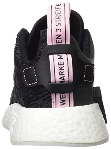 adidas NMD_R2 W, Zapatillas de Deporte Mujer, (Core Black/Core Black/Wonder Pink F10), 38 2/3 EU