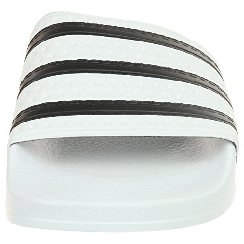 adidas Originals Adilette, Zapatos de Playa y Piscina Hombre, Blanco (White/Black/White), 43 EU