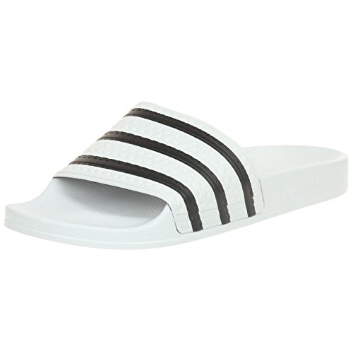 adidas Originals Adilette, Zapatos de Playa y Piscina Hombre, Blanco (White/Black/White), 43 EU