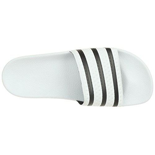 adidas Originals Adilette, Zapatos de Playa y Piscina Hombre, Blanco (White/Black/White), 43 EU