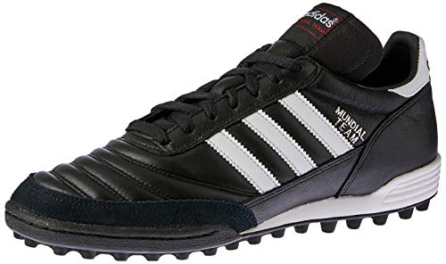 adidas Originals Mundial Team, Botas de fútbol Hombre, Black/Running White FTW/Red, 38 2/3